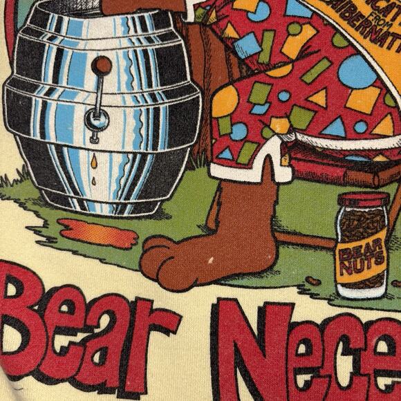 Vintage ALL I NEED ARE THE BEAR NECESSITIES Sun Sportswear Inc Md/Lg Sweatshirt - Picture 3 of 10